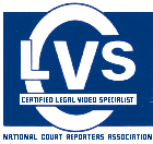 The NCRA's Certified Legal Video Specialist Logo